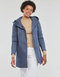 Only - ONLSEDONA LIGHT COAT OTW NOOS Bleu Discount