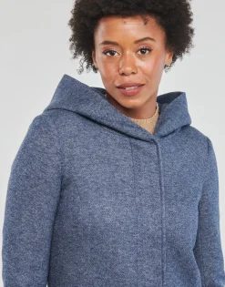 Only - ONLSEDONA LIGHT COAT OTW NOOS Bleu Discount