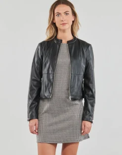 Only Vestes^- ONLVICS FAUX LEATHER JACKET OTW