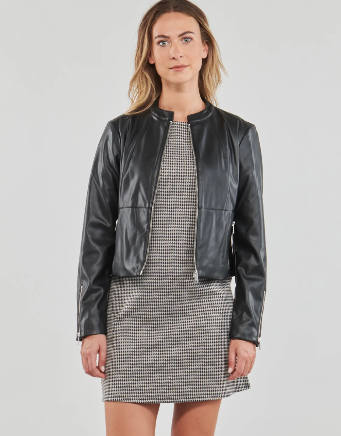 Only Vestes^- ONLVICS FAUX LEATHER JACKET OTW
