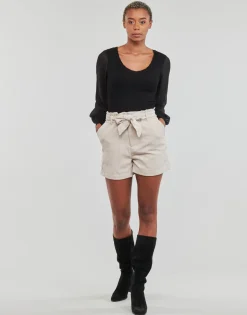 Only - ONLVIOLA HW PB BELT CORD SHORTS TLR< Shorts & Bermudas