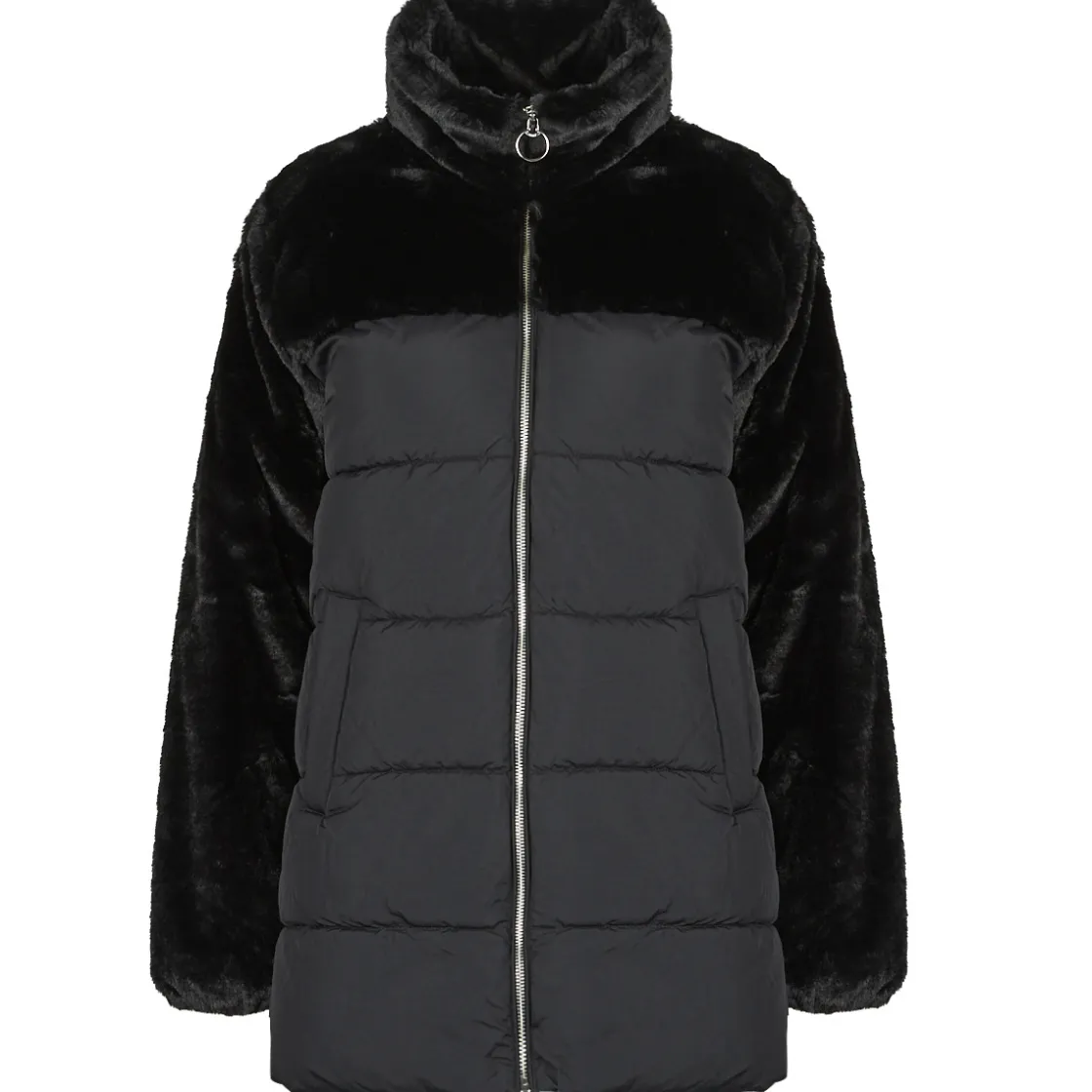 Only - ONLWANJA FUR PUFFER MIX COAT CC OTW Noir New