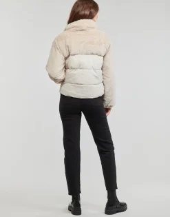 Only - ONLWANJA FUR PUFFER MIX JACKET CC OTW Beige Outlet