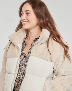 Only - ONLWANJA FUR PUFFER MIX JACKET CC OTW Beige Outlet