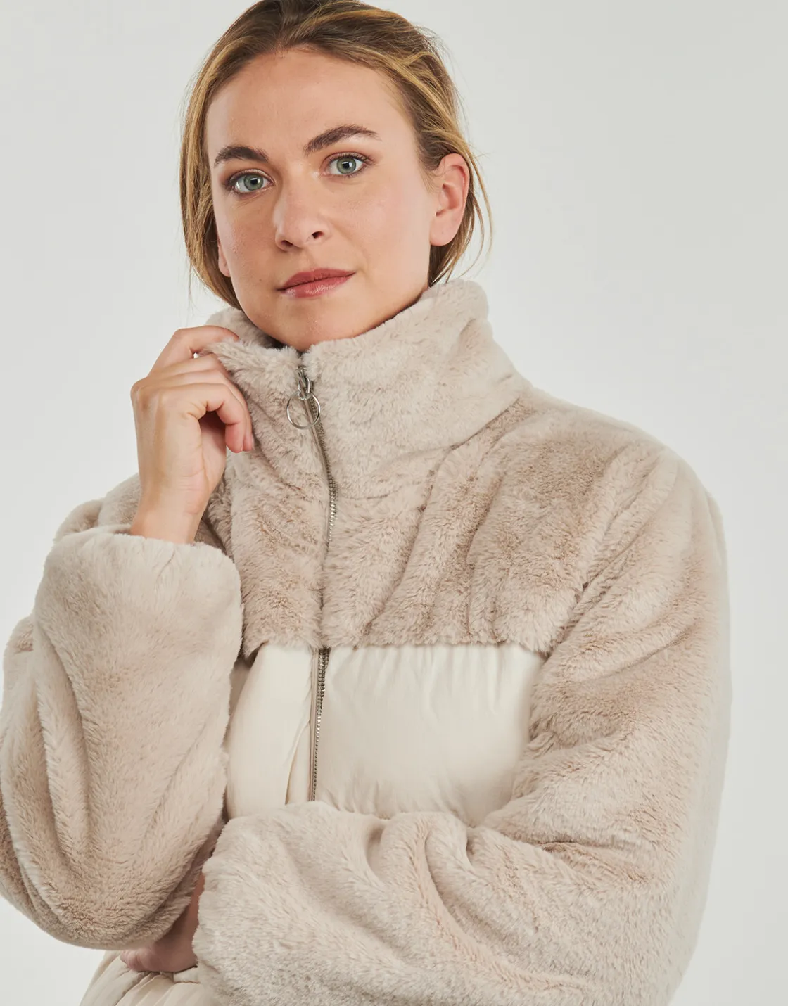 Only Manteaux^- ONLWANJA FUR PUFFER MIX COAT CC OTW