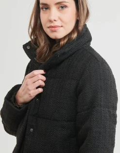 Only - ONLWIKI BOUCLE MIX PUFFER JACKET OTW Noir Online