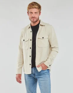 Only & Sons  - ONSMILO LS SOLID OVERSHIRT NOOS Creme Sale