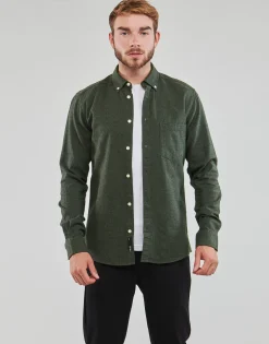 Only & Sons  - ONSNIKO LS MELANGE SHIRT Kaki Outlet
