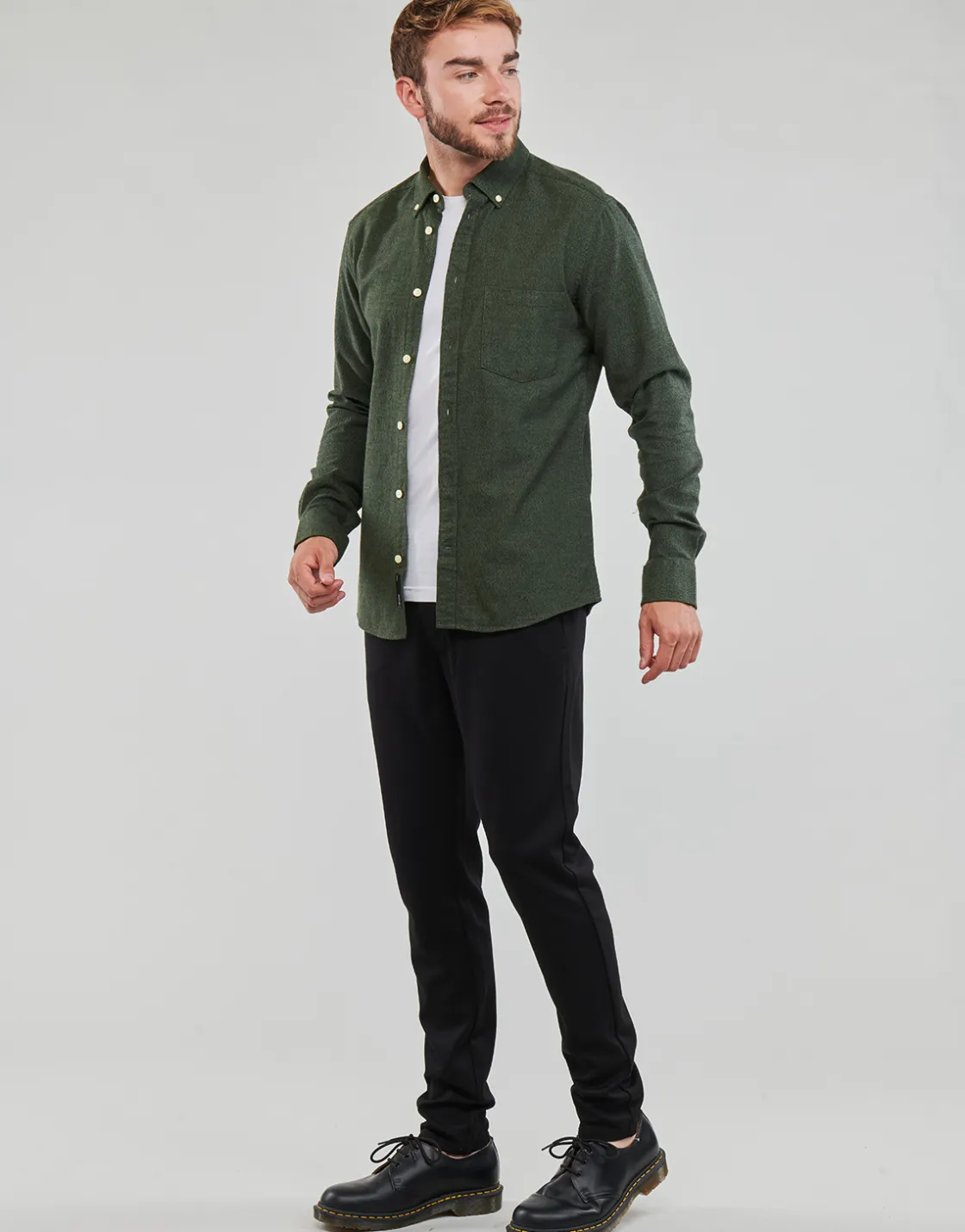 Only & Sons - ONSNIKO LS MELANGE SHIRT Kaki Outlet