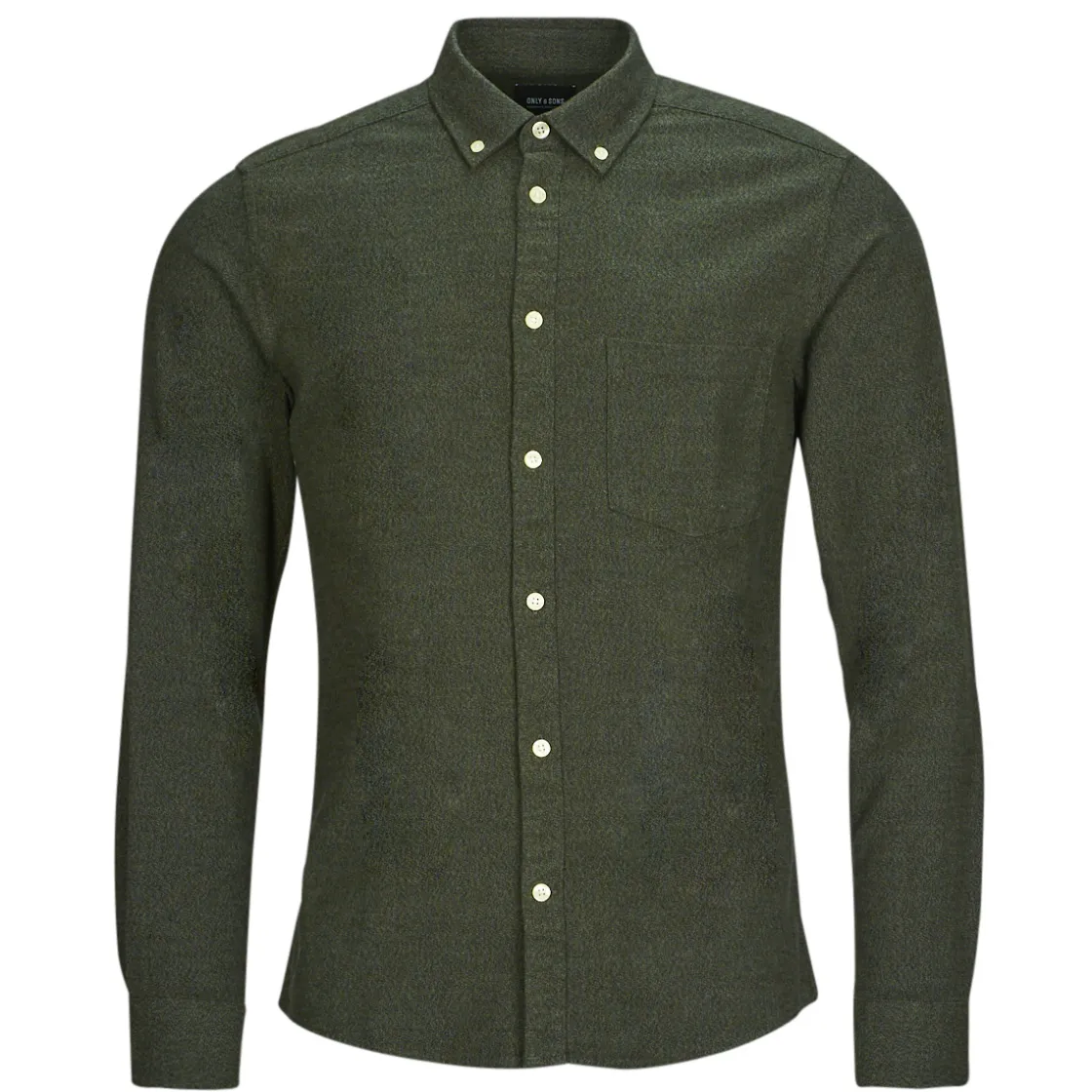 Only & Sons - ONSNIKO LS MELANGE SHIRT Kaki Outlet