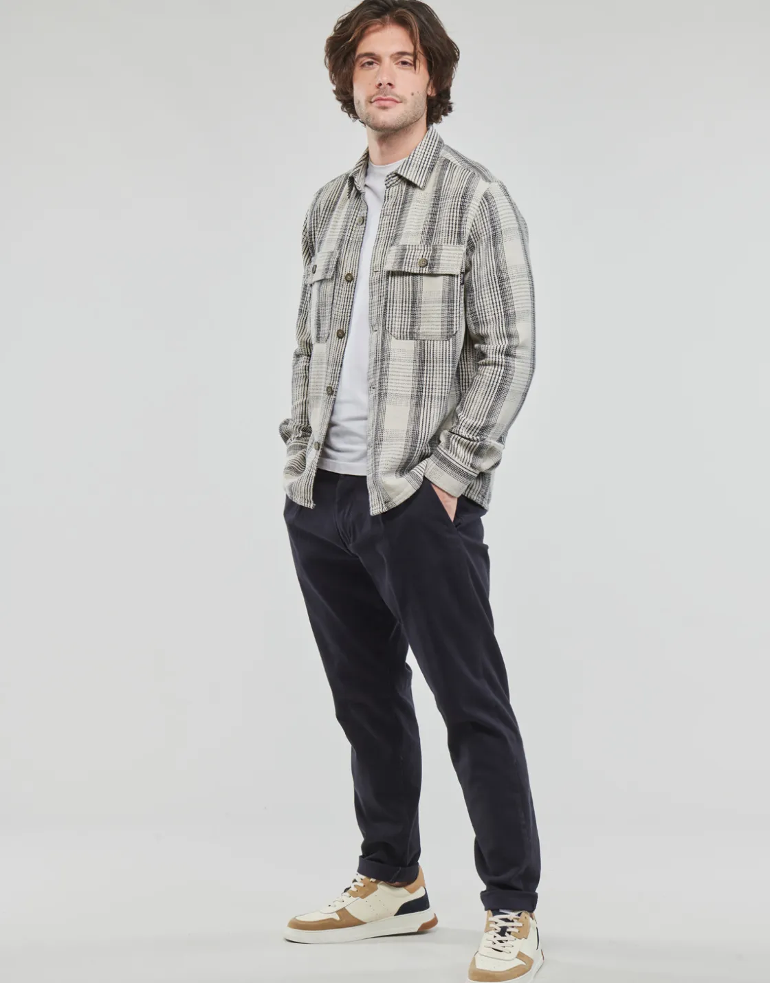 Only & Sons - ONSSCOTT LS CHECK FLANNEL OVERSHIRT 4162< Chemises