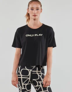 Only Play T-shirts & Polos^- ONPFONT LOGO SHORT SS TRAIN TEE