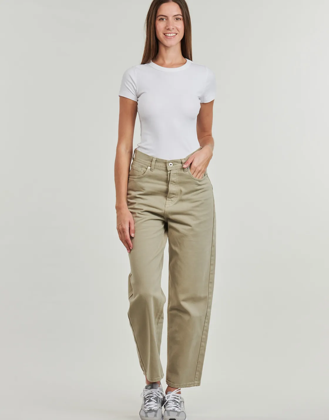 Pepe jeans - BARREL JEANS UHW Kaki Sale
