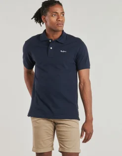 Pepe jeans - ESSENTIAL POLO CONTRAST LOGO Marine