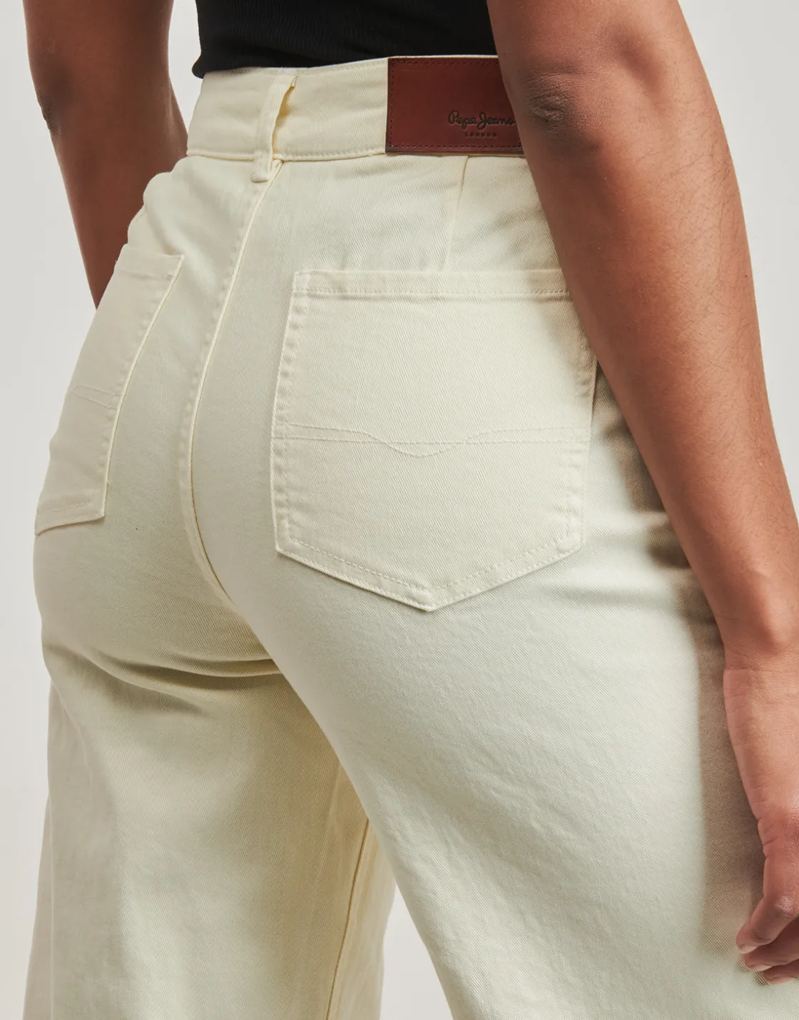 Pepe jeans Pantalons^- HIGH RISE WIDE CROP TANIA