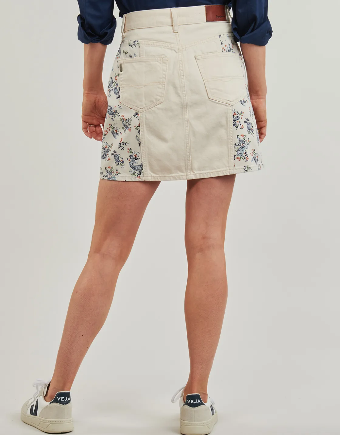 Pepe jeans Jupes^- MINI SKIRT HW PAISLEY