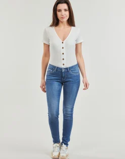 Pepe jeans - SKINNY JEANS LW Bleu Best