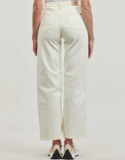 Pepe jeans - WIDE LEG JEANS UHW Ecru Discount