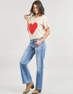Pepe jeans - WIDE LEG JEANS UHW Bleu Sale