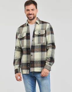 Petrol Industries Vestes^- MEN SHIRT LONG SLEEVE CHECK