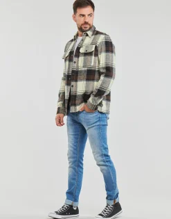 Petrol Industries Vestes^- MEN SHIRT LONG SLEEVE CHECK