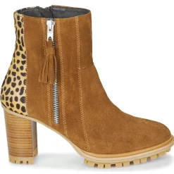Philippe Morvan - LOKS V1 VELOURS CAMEL/LEOP< Bottines / Boots
