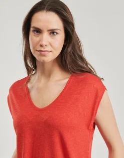 Pieces - PCBILLO TEE LUREX STRIPES< T-shirts & Polos