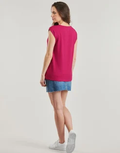 Pieces T-shirts & Polos^- PCBILLO TEE LUREX STRIPES