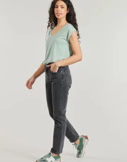 Pieces - PCBILLO TEE LUREX STRIPES Bleu Discount