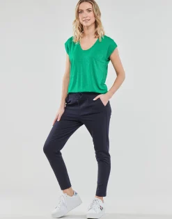 Pieces T-shirts & Polos^- PCBILLO TEE LUREX STRIPES