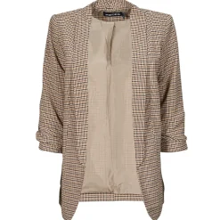 Pieces - PCBOSS 3/4 PRINTED BLAZER Marron Clearance