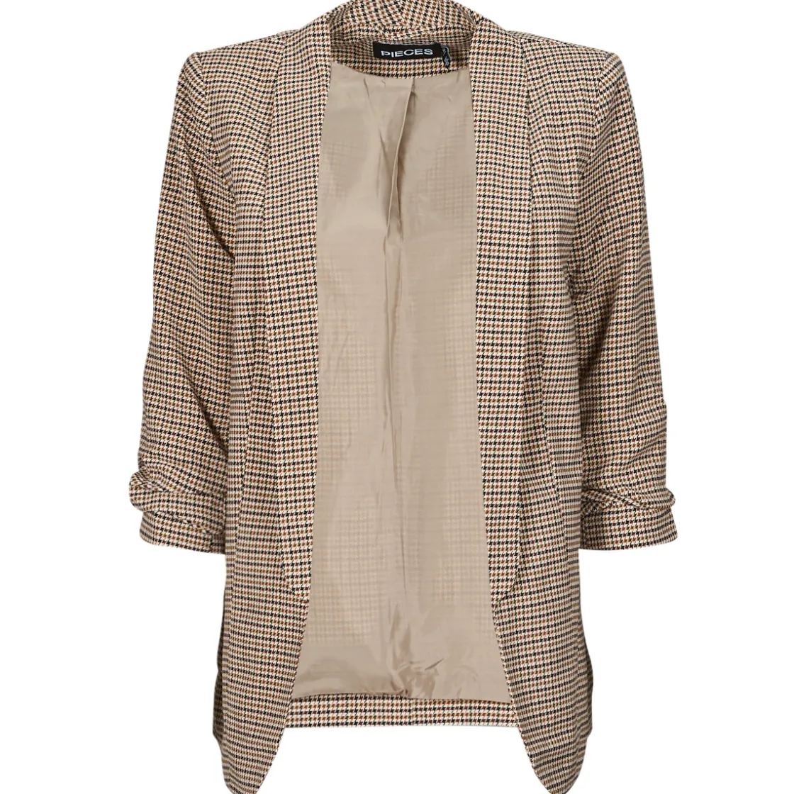 Pieces - PCBOSS 3/4 PRINTED BLAZER Marron Clearance