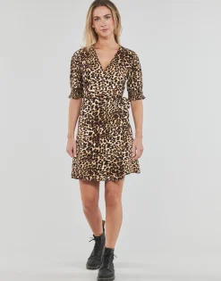 Pieces Robes^- PCTALA 2/4 WRAP  DRESS