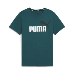Puma - ESS+ 2 COL LOGO TEE Vert Best