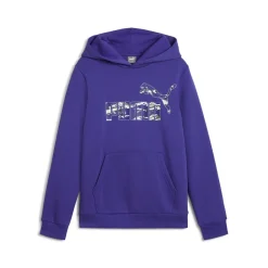 Puma - ESS+ CAMO HOODIE FL Bleu Outlet
