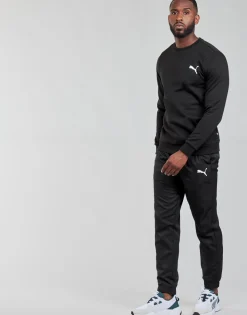 Puma - ESS CREW SWEAT FL Noir Hot