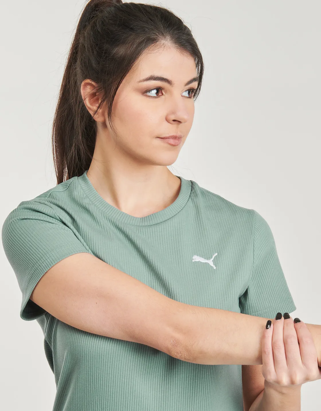 Puma - ESS ELEVATED RIB TEE< T-shirts & Polos