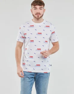 Puma T-shirts & Polos^- ESS+ LOGO POWER AOP