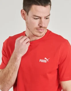 Puma - ESS SMALL LOGO TEE Rouge Sale