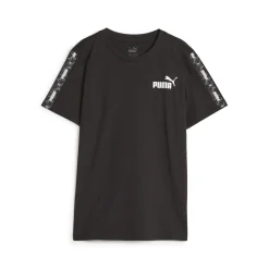 Puma - ESS TAPE CAMO TEE B Noir Outlet