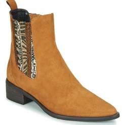 Regard Bottines / Boots^- BASTIA V3 VEL HAVANE