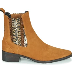 Regard Bottines / Boots^- BASTIA V3 VEL HAVANE