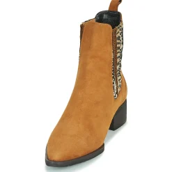 Regard Bottines / Boots^- BASTIA V3 VEL HAVANE