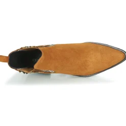 Regard Bottines / Boots^- BASTIA V3 VEL HAVANE