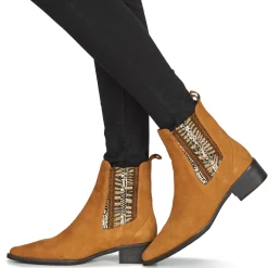 Regard Bottines / Boots^- BASTIA V3 VEL HAVANE