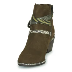 Regard - NAPOLI V3 VELOURS MILITARE Kaki