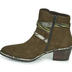 Regard - NAPOLI V3 VELOURS MILITARE Kaki