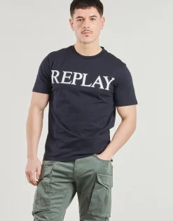 Replay - T SHIRT Marine