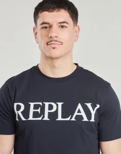 Replay - T SHIRT Marine