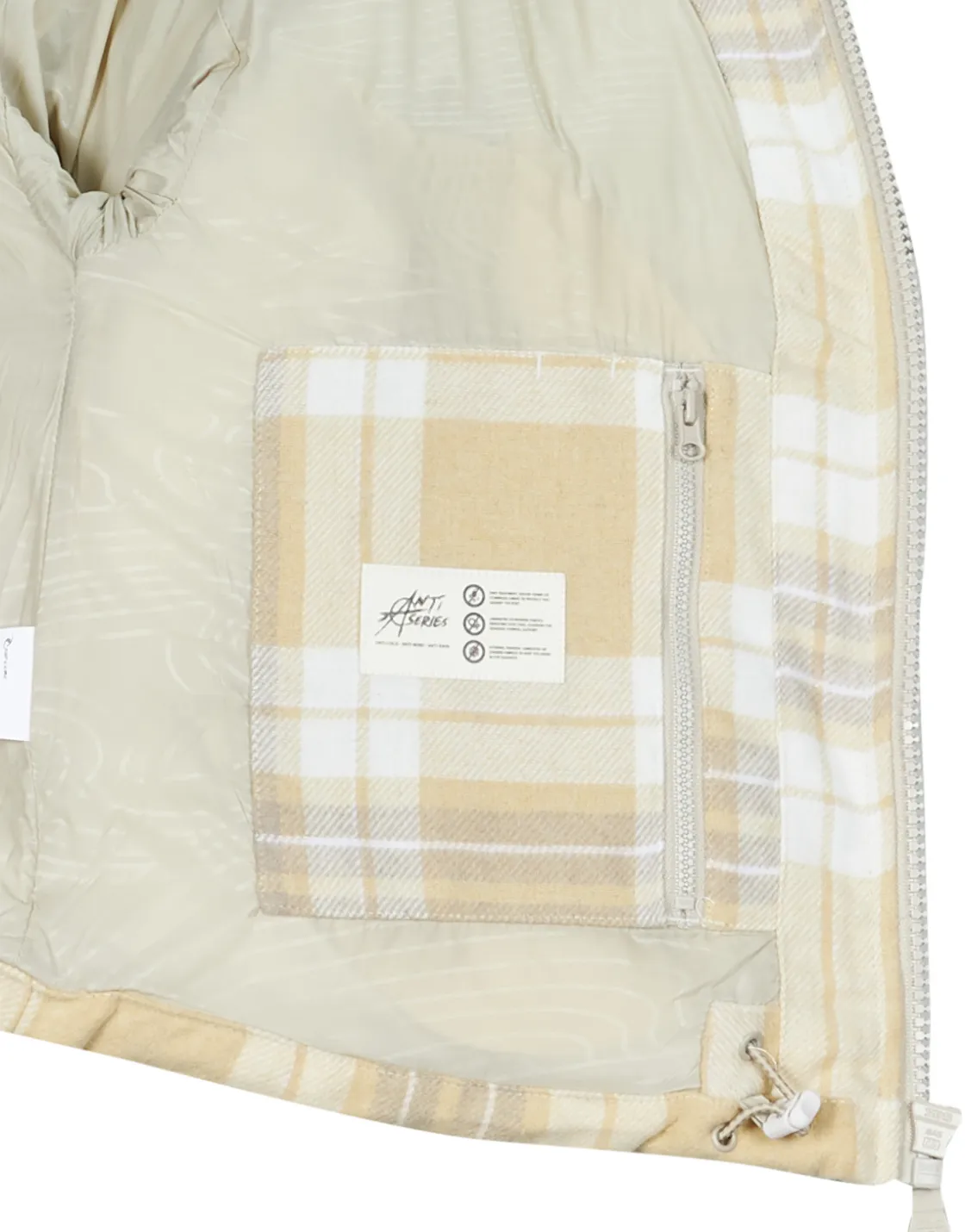 Rip Curl - ANTI-SERIES SURF CHECK PUFFER Beige